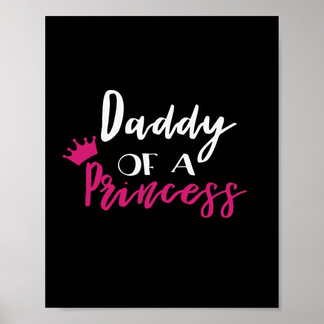 Affiche Fête des pères Papa D'Une Princesse (Devant)