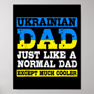 Affiche Fête des Pères pour hommes drôle père ukrainien