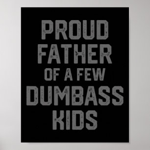 Affiche Fête des pères Présente Pour Papa Père Des Enfants