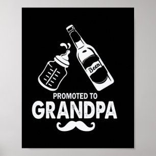 Affiche Fête des pères Promue À Grand-Père