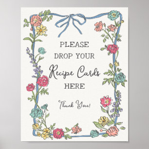 Affiche Fête d'été dans le jardin Floral pastel Partagez u