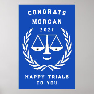 Affiche Fête d'études de droit personnalisées