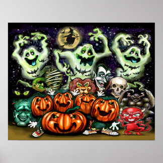 Affiche Fête d'Halloween