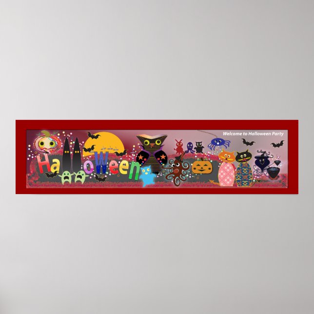 Affiche Fête d'Halloween (Devant)