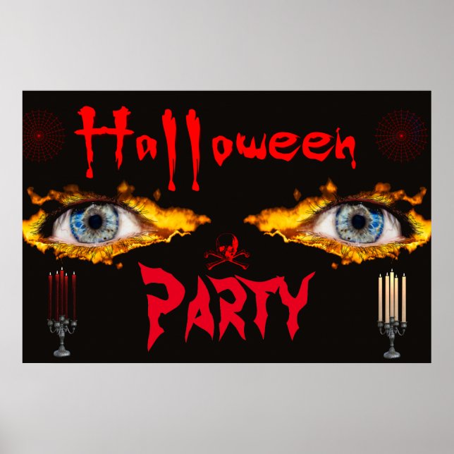 Affiche Fête d'Halloween (Devant)