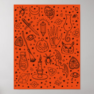 Affiche Fête d'Halloween