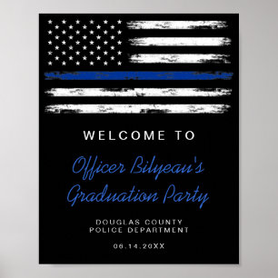 Affiche Fête d'obtention du diplôme de la Police de la Lig