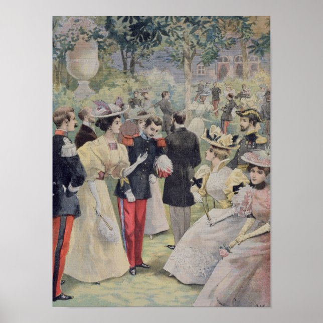 Affiche Fête du jardin à l'Elysee (Devant)