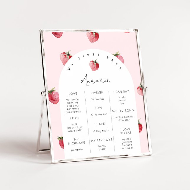 Affiche Fête du premier anniversaire de Berry (Créateur téléchargé)