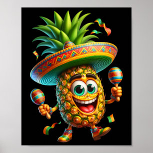 Affiche Fête Famille Cinco De Mayo Fruit Mexicaine Pi
