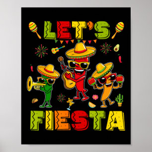Affiche Fête Fête Fête Fête Mexicaine Faisons Fête Fête Ci
