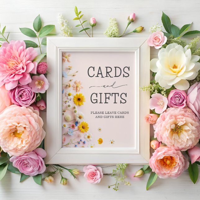 Affiche Fête Fleur sauvage des cartes et des cadeaux (Créateur téléchargé)