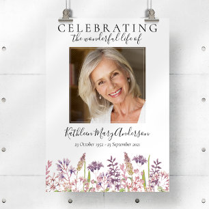 Affiche Fête funéraire de Wildlower de l'Affiche de bienve