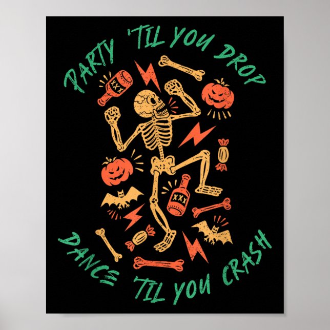 Affiche Fête Jusqu'à ce que vous lâchiez la danse jusqu'à  (Devant)