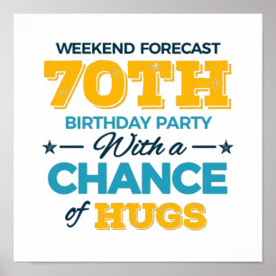 Affiche fête le 70e anniversaire