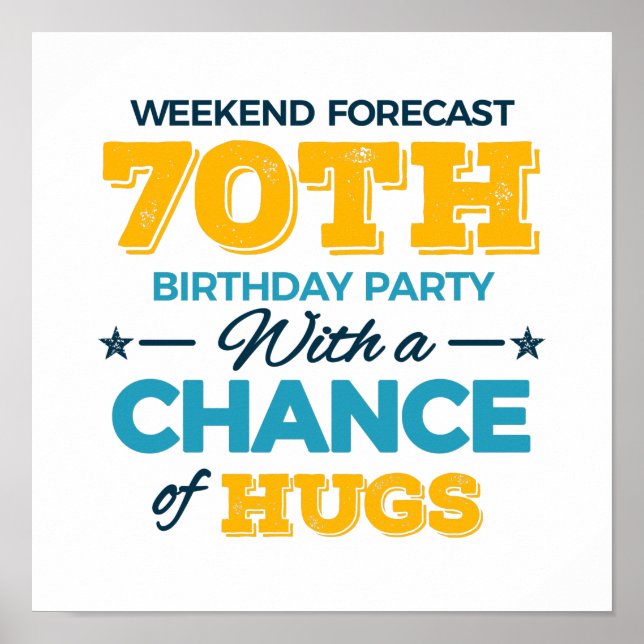 Affiche fête le 70e anniversaire (Devant)