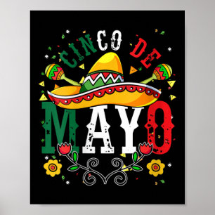 Affiche Fête mexicaine des femmes Maracas Fête mexicaine d