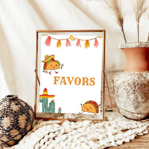 Affiche Fête mexicaine Fête des Faveurs Signer Baby shower