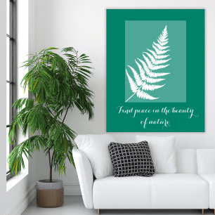 Affiche Fête motivationnelle Boho green Wall Art