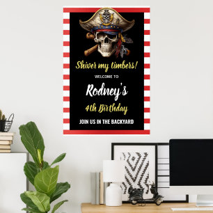 Affiche Fête pirate Shiver My Tembers