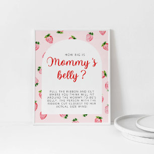 Affiche Fête Prénatale : Quelle Taille a le Ventre de Mama