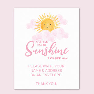 Affiche Fête Prénatale Rayon De Soleil Nom Et Adresse