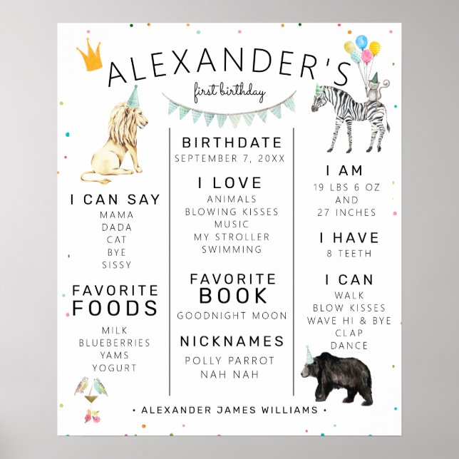 Affiche Fête Simple Moderne pour un Animal de Compagnie -  (Devant)
