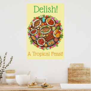 Affiche Fête Tropicale