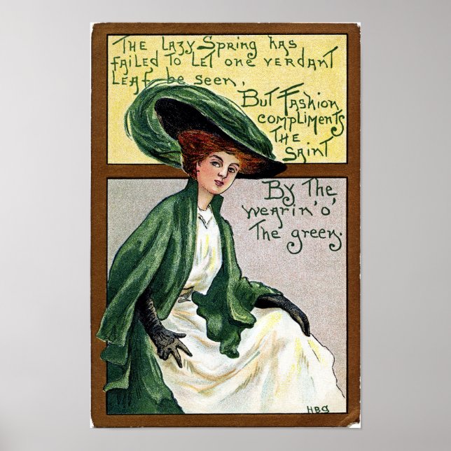 Affiche Fête vintage de la St Patrick (Devant)