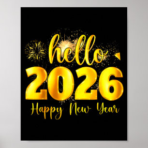 Affiche Fêter la nouvelle année Bonne année 2026 Party 
