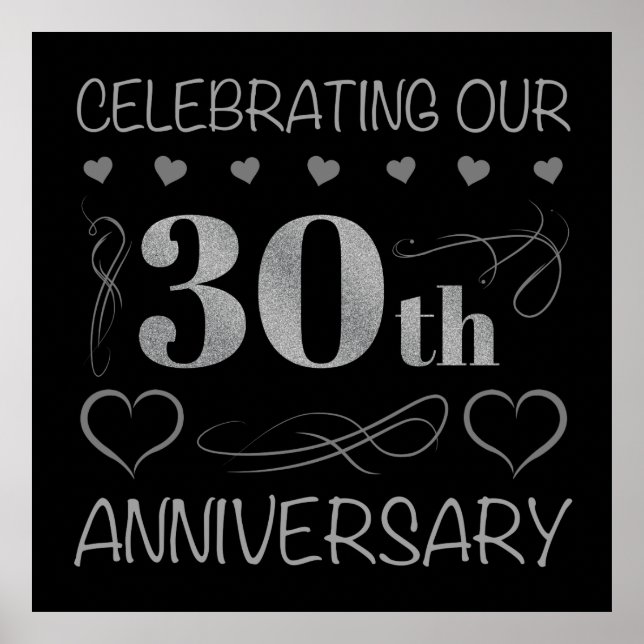 Affiche Fêter notre 30e anniversaire (Devant)