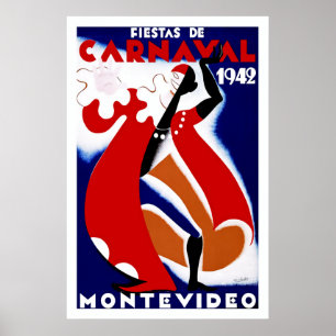 Affiche Fêtes de Carnaval ~ Montevideo