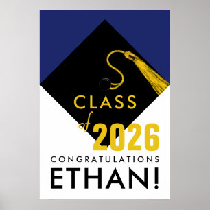 Affiche fêtes de graduation personnalisées