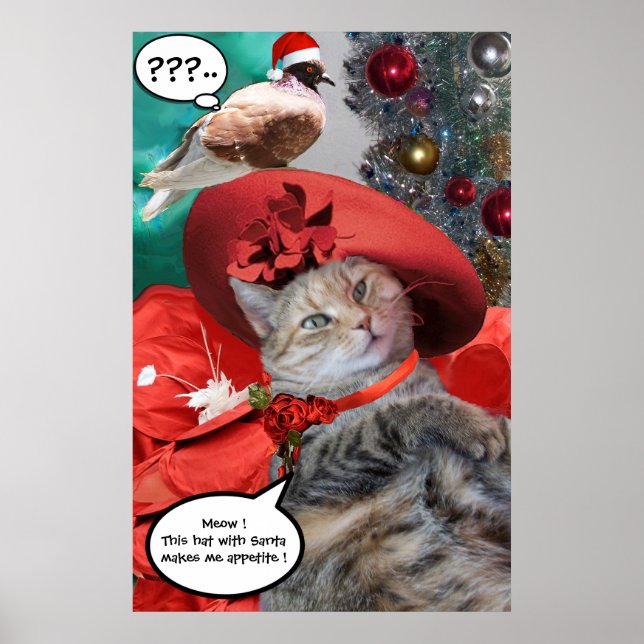 AFFICHE FÊTES DE NOËL DE LA PRINCESSE TATUS CAT (Devant)