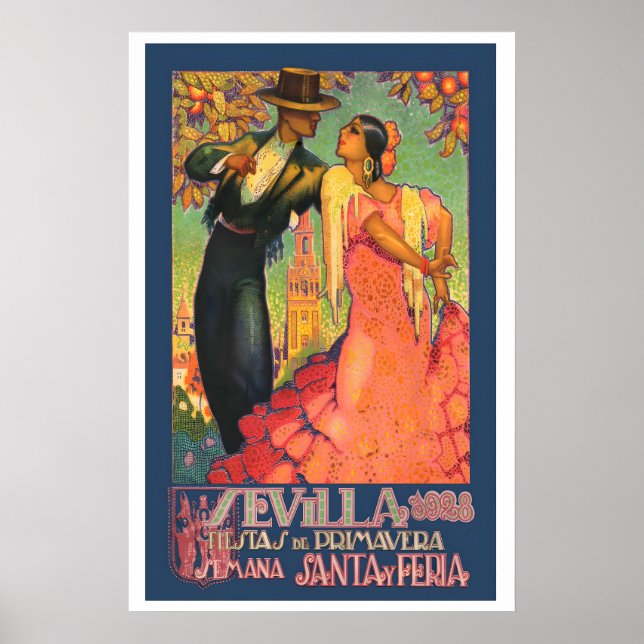 Affiche Fêtes de printemps de Séville, Semaine sainte et F (Devant)