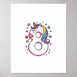 Affiche Fêtez La Bonne Fête D'Anniversaire De 8 Ans Pour G