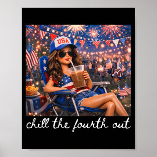Affiche Fêtez le quatrième juillet American Girl