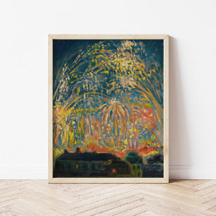 Affiche Feu d'artifice à Nice   Nikolai Tarkhov
