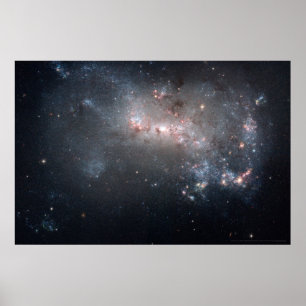 Affiche Feu d'artifice Stellar en Galaxy NGC 4449 30x20