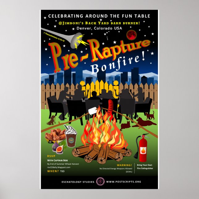 Affiche Feu de feu de camp pré-Rapture (Devant)
