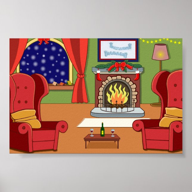 Affiche Feu de Noël (Devant)
