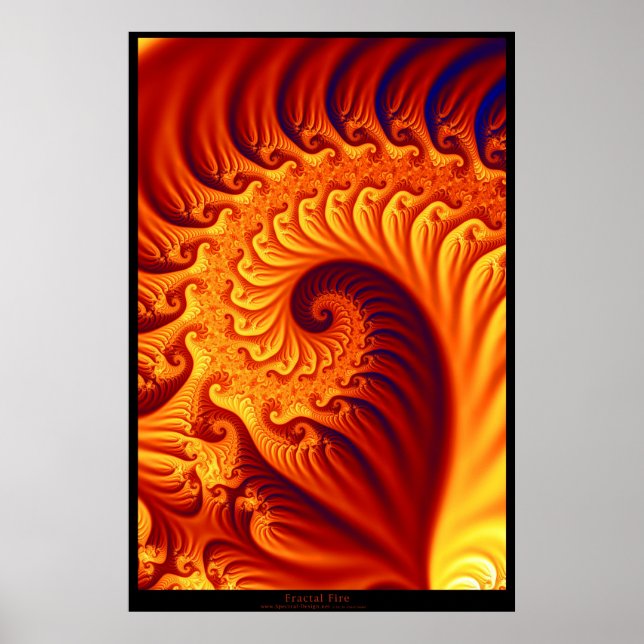 Affiche Feu fractal (Devant)