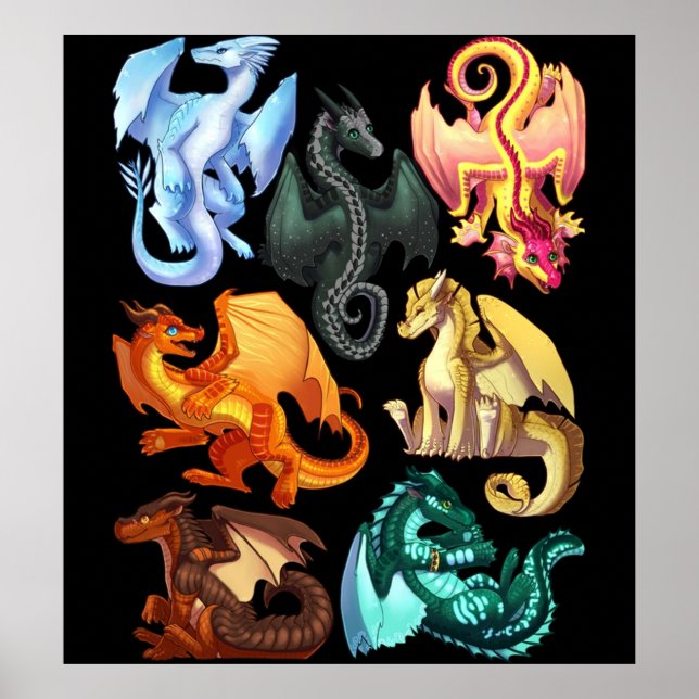 Affiche Feu Jade Winglet Dragonets Moonwatcher Win (Devant)