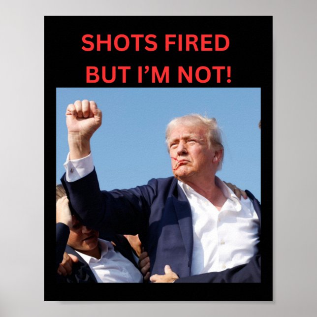 Affiche Feu ! Président Trump (Devant)