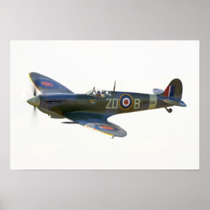 Affiche Feu Spitfire MH-434