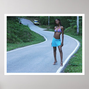 Affiche feu sur le trafic