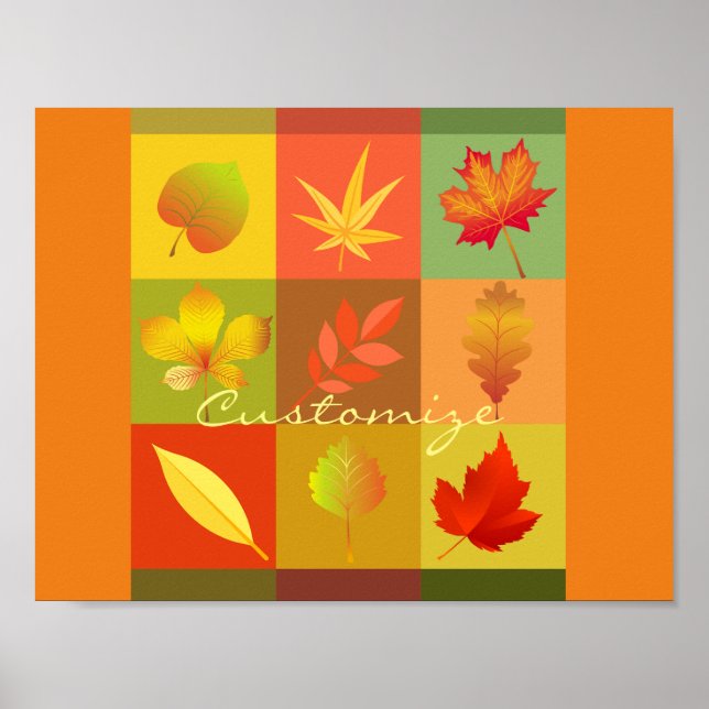 Affiche Feuillage d'automne Feuilles d'automne Thunder_Cov (Devant)
