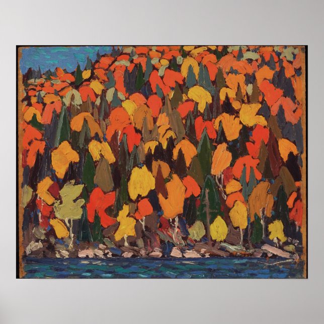 Affiche Feuillage d'automne - Tom Thomson (Devant)