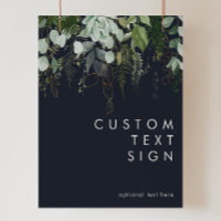 Feuillage et feuilles d'or Cartes et cadeaux Navy 