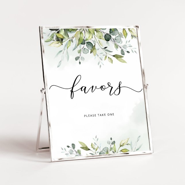 Affiche Feuillage eucalyptus Faveurs veuillez prendre une  (Créateur téléchargé)